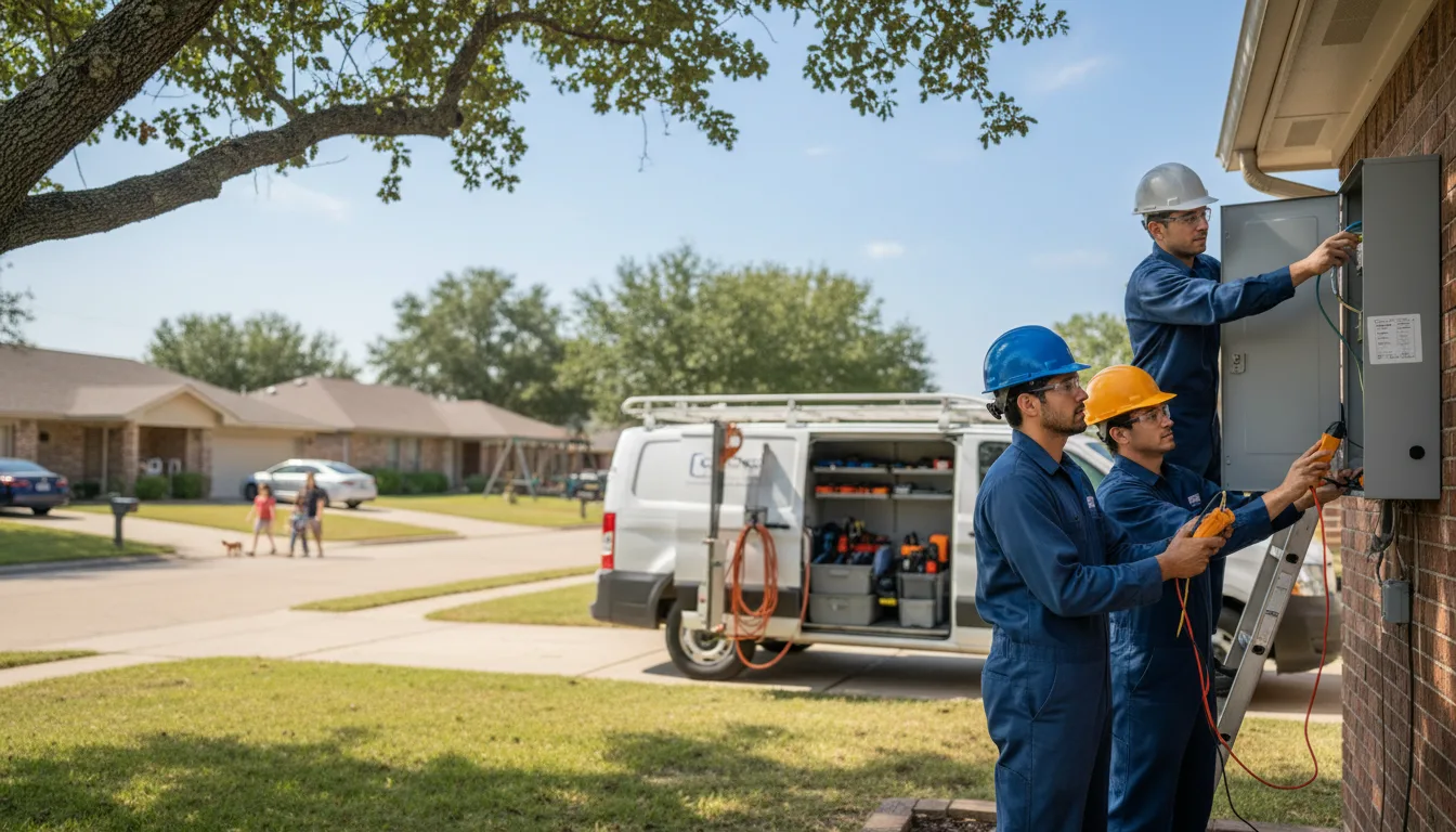 Certified electrician providing emergency electrical services in Crown City, OH